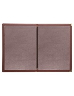 Protège-menus Olympia A4 bordeaux - Similicuir résistant 2