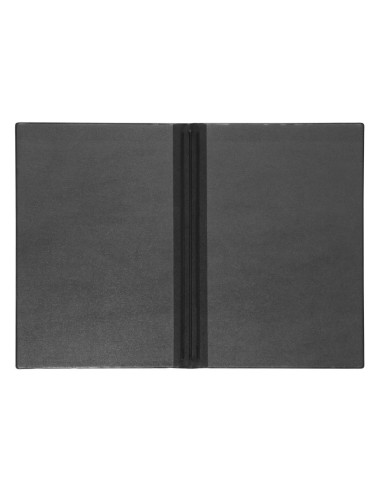 Protège-menus Olympia A5 noir en PVC - 2 pages