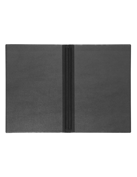 Protège-menus Olympia A5 noir en PVC - 2 pages