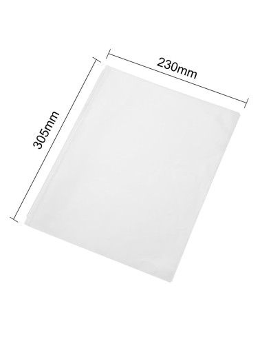 Feuillet supplémentaire Olympia A4 transparent - Intercalaire menu