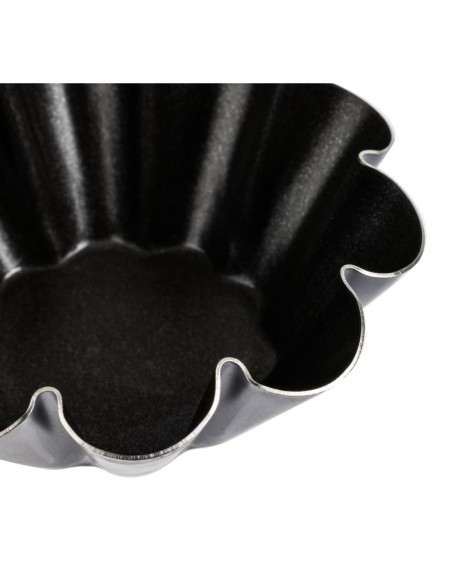 Moules mini brioche antiadhésifs 75mm - Lot de 12