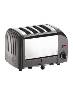 Grille-pain 4 tranches anthracite Dualit 40348 - 2,2 kW