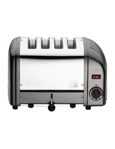 Grille-pain 4 tranches anthracite Dualit 40348 - 2,2 kW 2