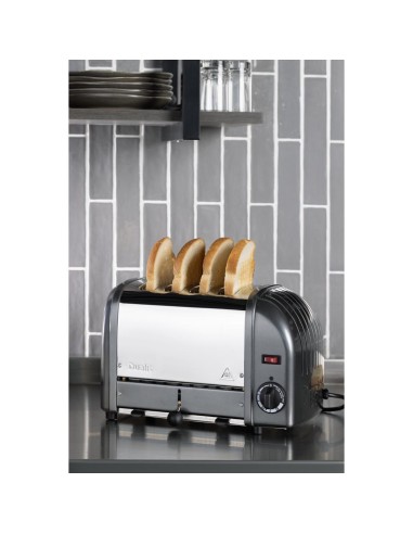 Grille-pain 4 tranches anthracite Dualit 40348 - 2,2 kW