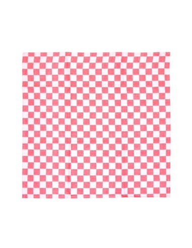 Torchon de cuisinier Vogue rouge - 66x66 cm 100% coton
