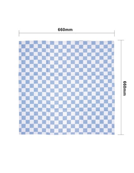Torchon de cuisine Vogue bleu - 100% coton 660x660 mm