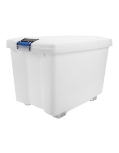 Conteneur alimentaire mobile Araven 90L - blanc, roulettes, ventilation