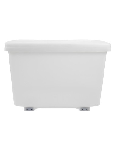 Conteneur alimentaire mobile Araven 90L - blanc, roulettes, ventilation
