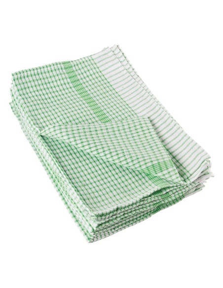 Torchons Vogue Wonderdry verts - Lot de 10