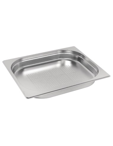 Bac inox perforé GN 1/2 40mm Vogue - 2,5 L