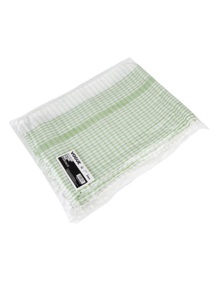 Torchons Vogue Wonderdry verts - Lot de 10