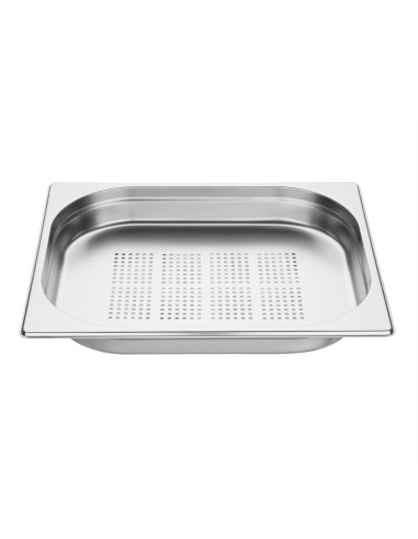 Bac inox perforé GN 1/2 40mm Vogue - 2,5 L