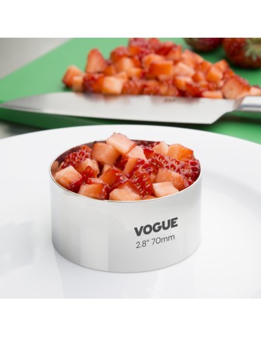 Cercle à mousse 70 mm Vogue - Inox durable