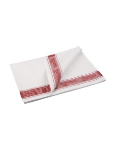 Essuie-verres Vogue rouges - Lin 55% / Coton 45% 76x51 cm