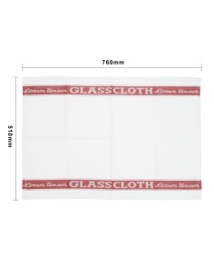 Essuie-verres Vogue rouges - Lin 55% / Coton 45% 76x51 cm 2