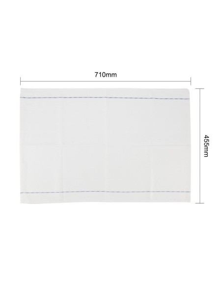 Torchon de service Vogue blanc/bleu - 71x45 cm