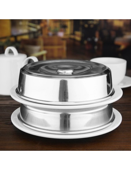 Couvre-assiette en aluminium Vogue 20 cm