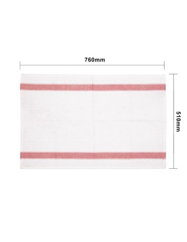 Torchon usage intensif Vogue rouge - 762 x 508 mm