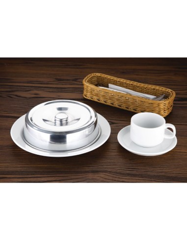 Couvre-assiette en aluminium Vogue 20 cm