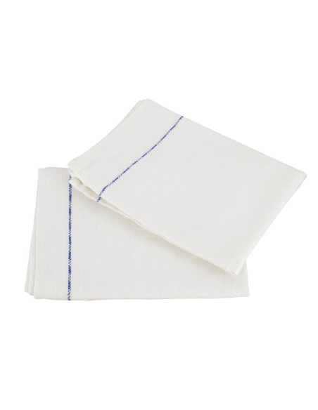 Torchon de service Vogue blanc/bleu - 71x45 cm