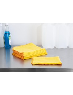 Chiffons à poussière Jantex - Lot de 10 jaunes 2
