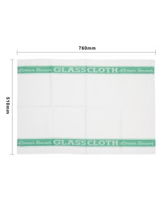 Essuie-verres Vogue verts - 76x51 cm, lin/coton 2
