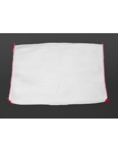 Lavettes blanchies Jantex rouge - Lot de 10