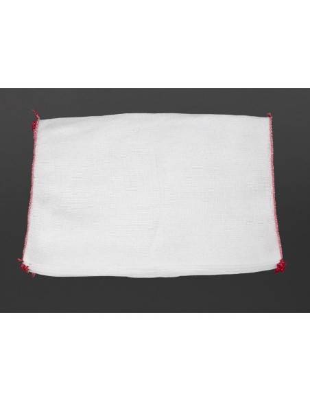 Lavettes blanchies Jantex rouge - Lot de 10