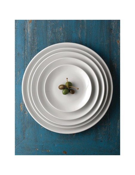 Assiettes rondes Churchill Evolve White 165mm - lot de 12