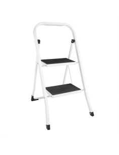 Escabeau pliant Vogue 2 marches - 150kg - Blanc