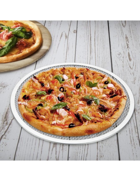 Grille à pizza Vogue 30 cm en aluminium