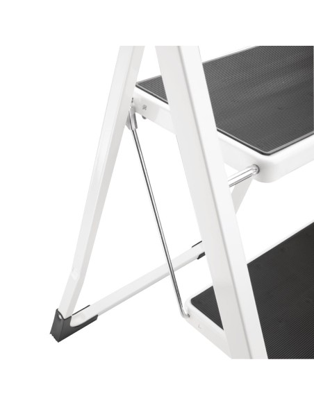 Escabeau pliant Vogue 2 marches - 150kg - Blanc