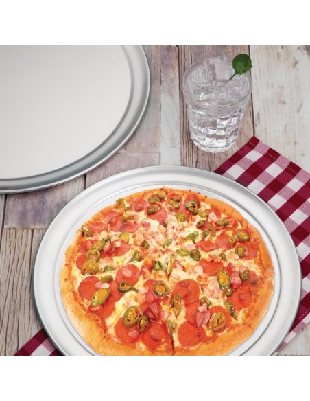 Plaque à pizza Vogue 355 mm en aluminium
