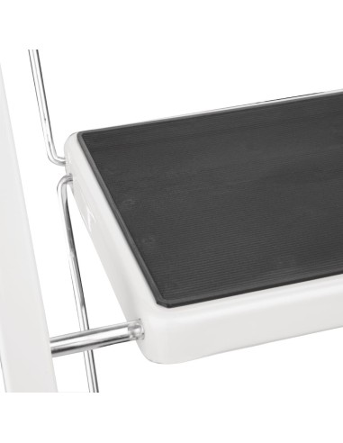 Escabeau pliant Vogue 3 marches - 150 kg - Blanc