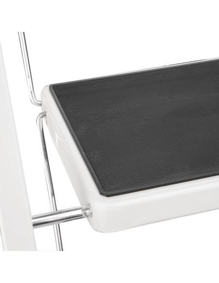 Escabeau pliant Vogue 3 marches - 150 kg - Blanc