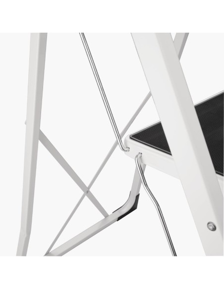 Escabeau pliant Vogue 3 marches - 150 kg - Blanc