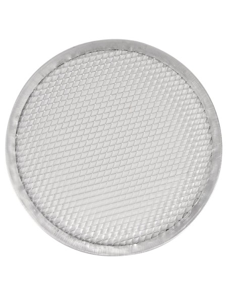 Grille à pizza Vogue 35 cm en aluminium - cuisson uniforme