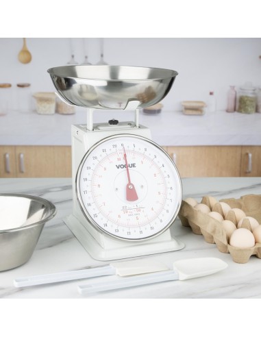 Balance de cuisine Vogue 10kg - blanche et inox