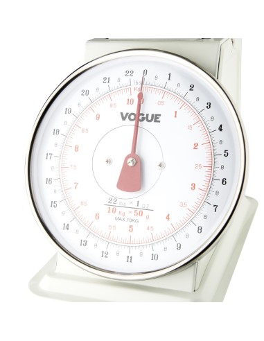 Balance de cuisine Vogue 10kg - blanche et inox