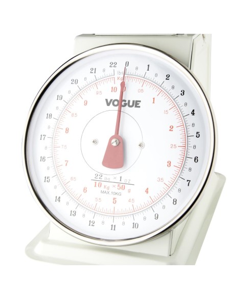 Balance de cuisine Vogue 10kg - blanche et inox