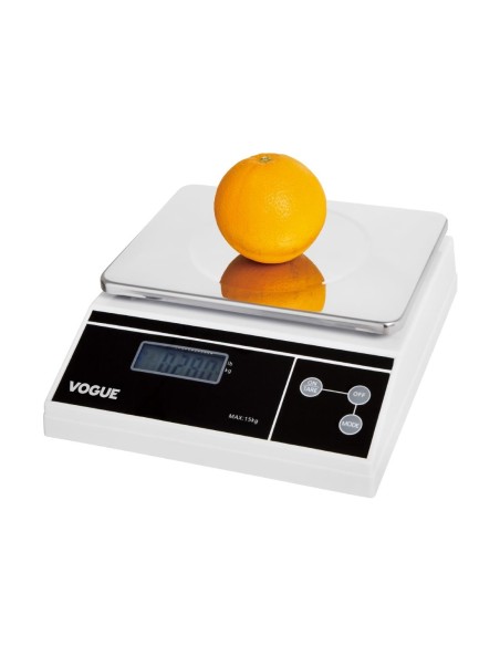 Balance électronique Vogue 15kg - inox, plateau amovible