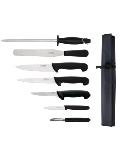 Ensemble de 7 couteaux Hygiplas 20 cm - Qualité pro