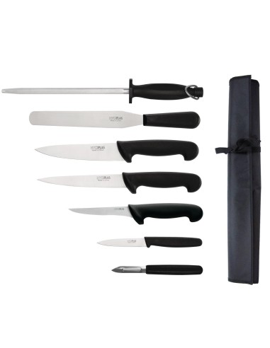 Ensemble de 7 couteaux Hygiplas 20 cm - Qualité pro