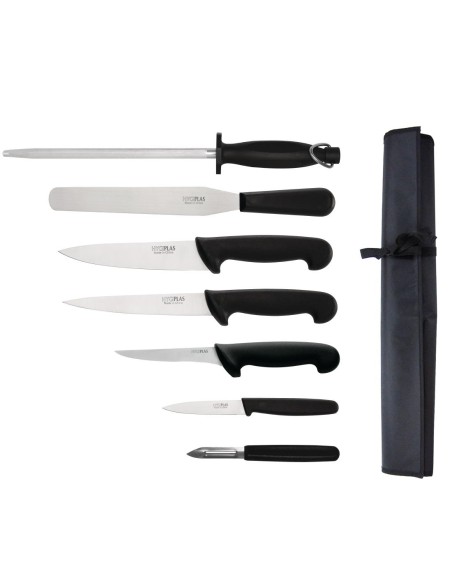 Ensemble de 7 couteaux Hygiplas 20 cm - Qualité pro