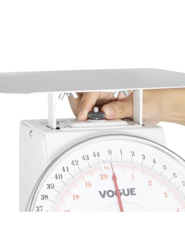 Balance à plateau Vogue 20kg - Inox blanc