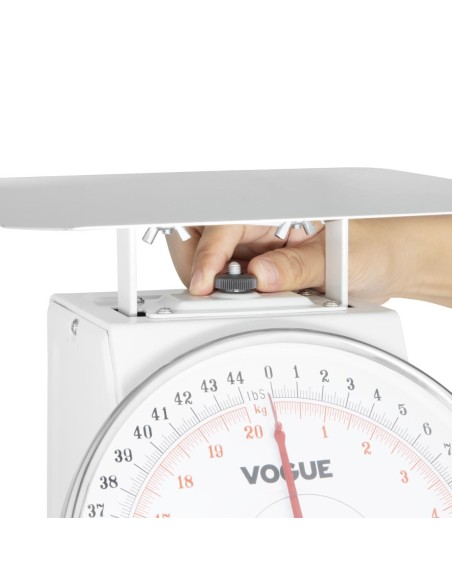 Balance à plateau Vogue 20kg - Inox blanc