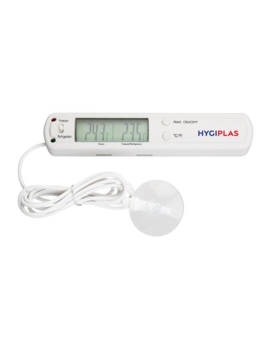Thermomètre réfrigérateur et congélateur Hygiplas - Alarme réglable