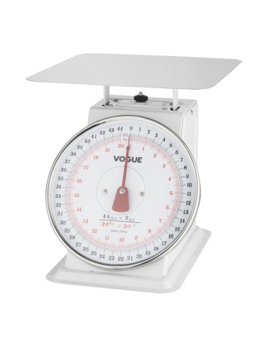 Balance à plateau Vogue 20kg - Inox blanc