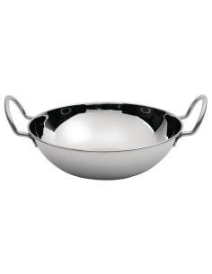 Petit plat de service à fond plat Balti Olympia 148mm - inox