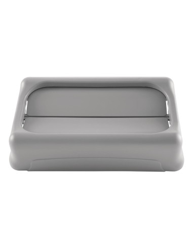 Couvercle basculant gris Rubbermaid - Slim Jim 60/87 L